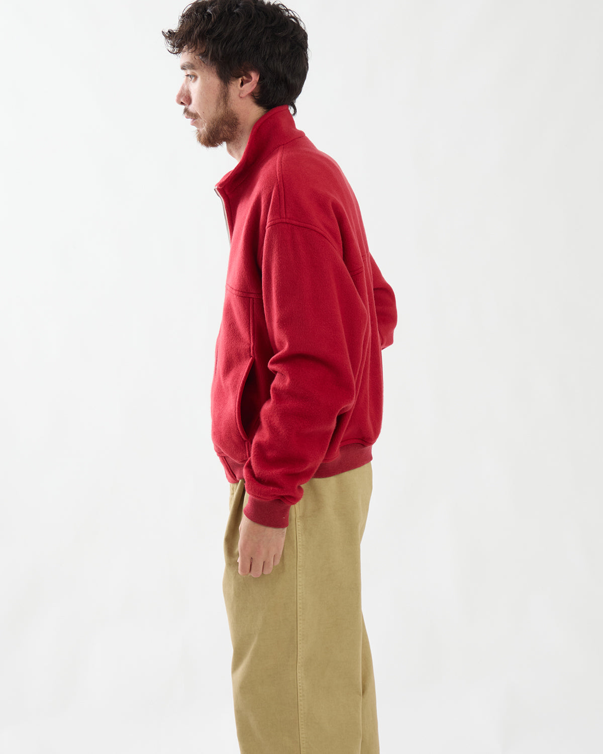 PURE SILK COMFORT FLEECE ZIP BLOUSON