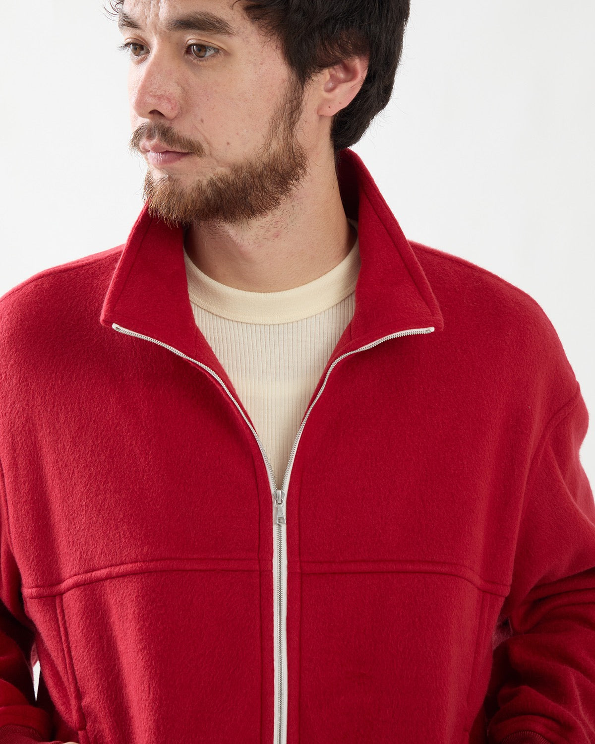 PURE SILK COMFORT FLEECE ZIP BLOUSON