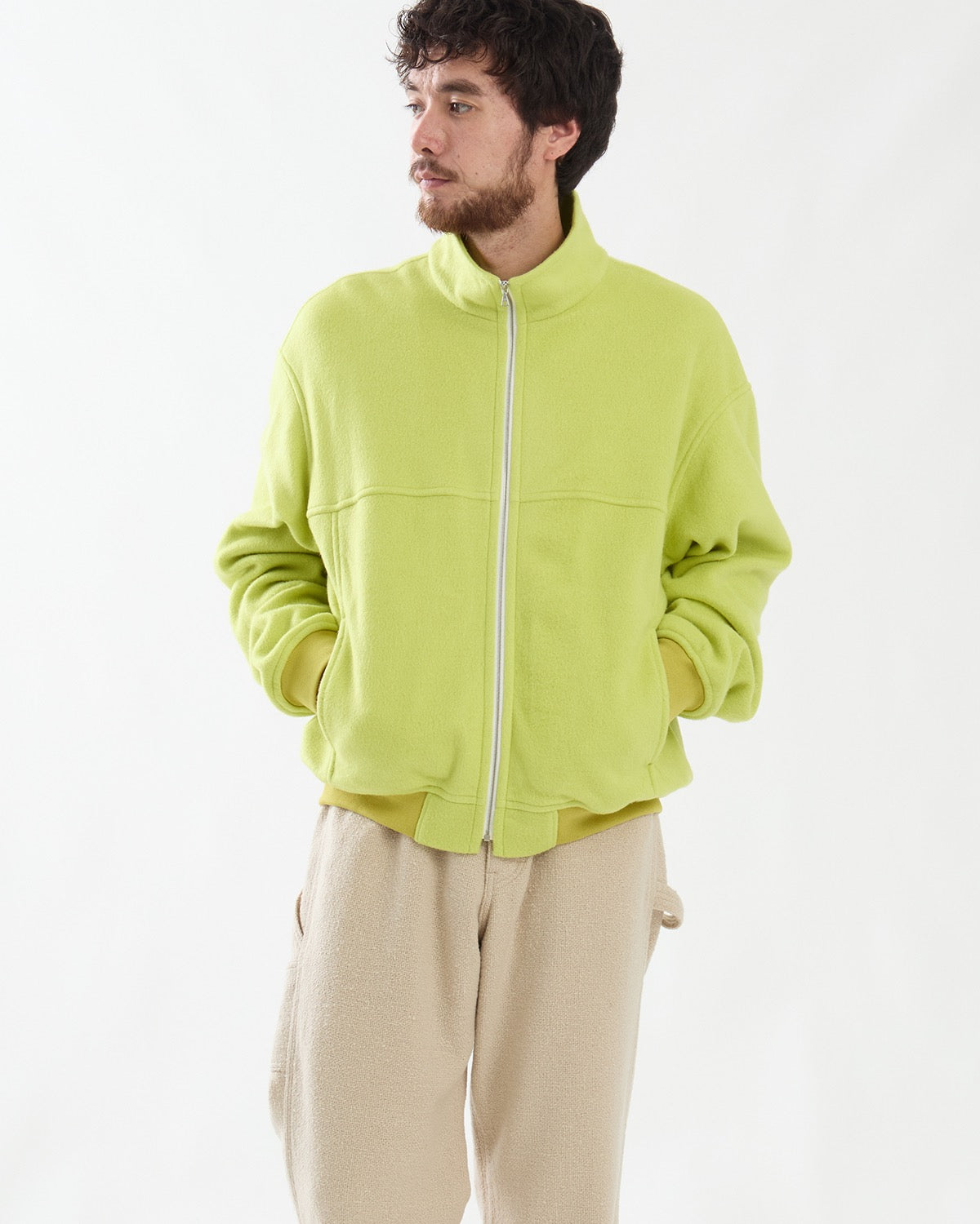 PURE SILK COMFORT FLEECE ZIP BLOUSON