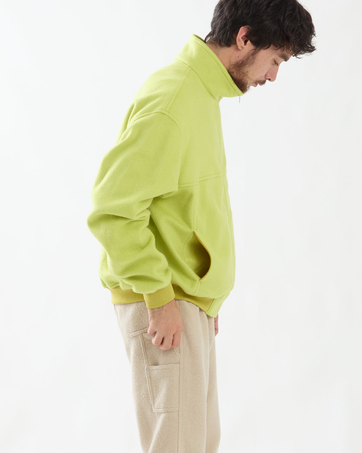 PURE SILK COMFORT FLEECE ZIP BLOUSON