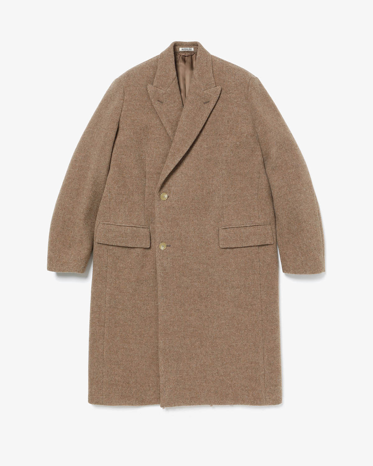 SPONGE WOOL MELTON CHESTERFIELD COAT