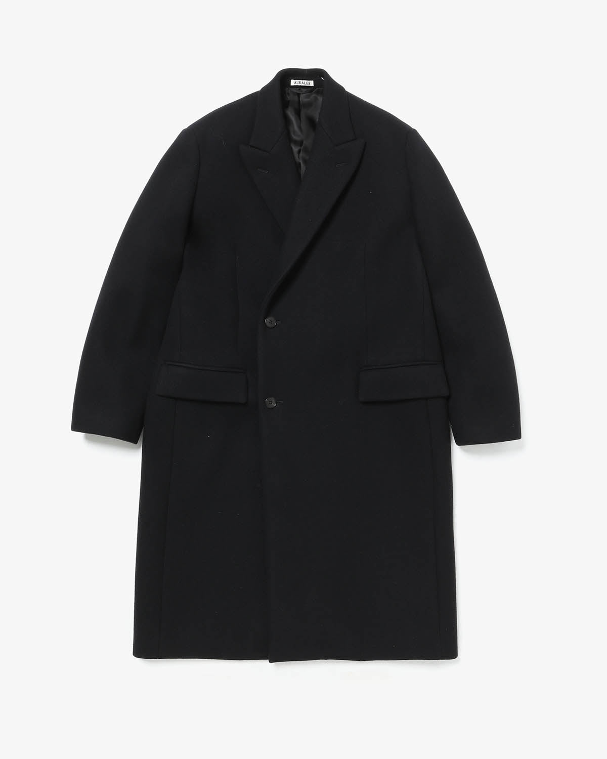 SPONGE WOOL MELTON CHESTERFIELD COAT