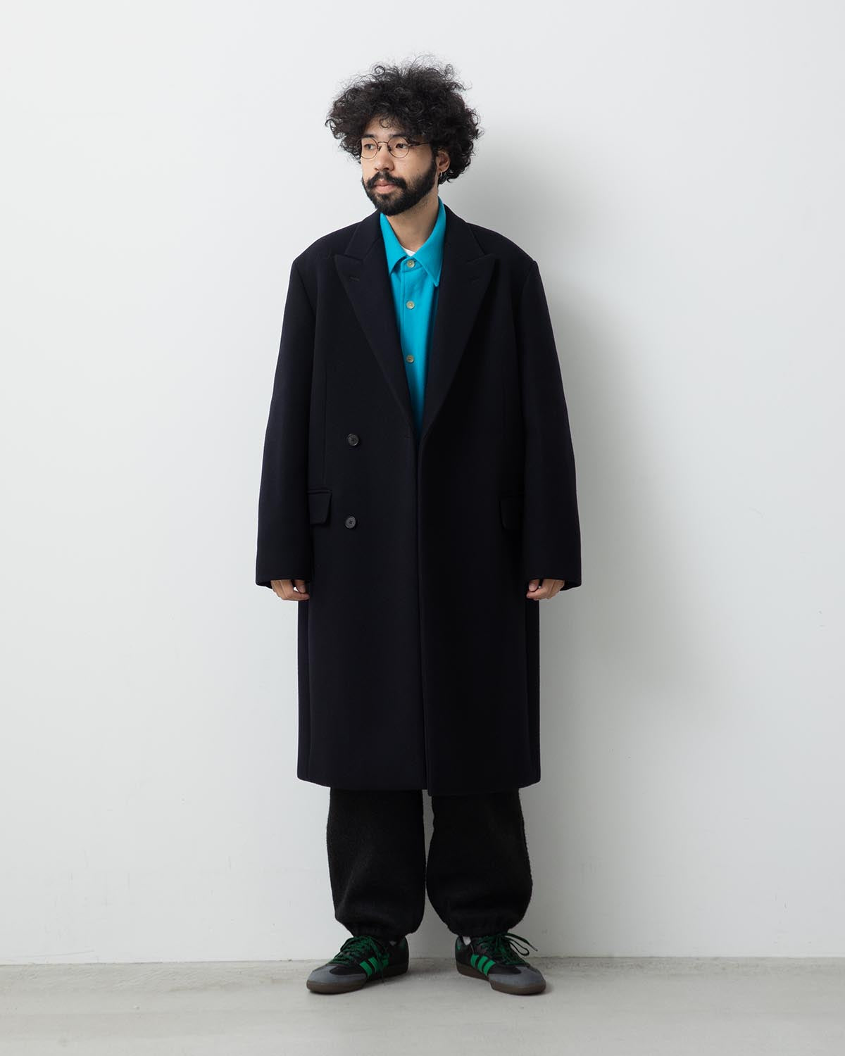 SPONGE WOOL MELTON CHESTERFIELD COAT