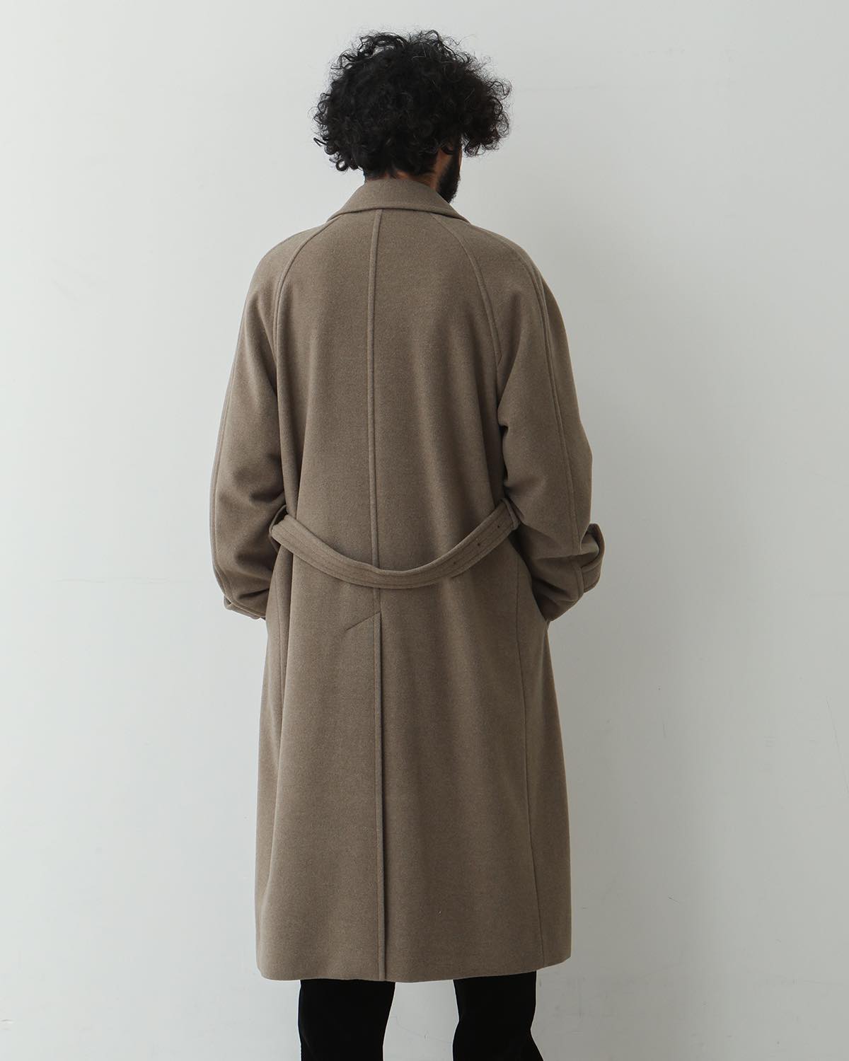 SUPER FINE WOOL MOSSER SOUTIEN COLLAR COAT