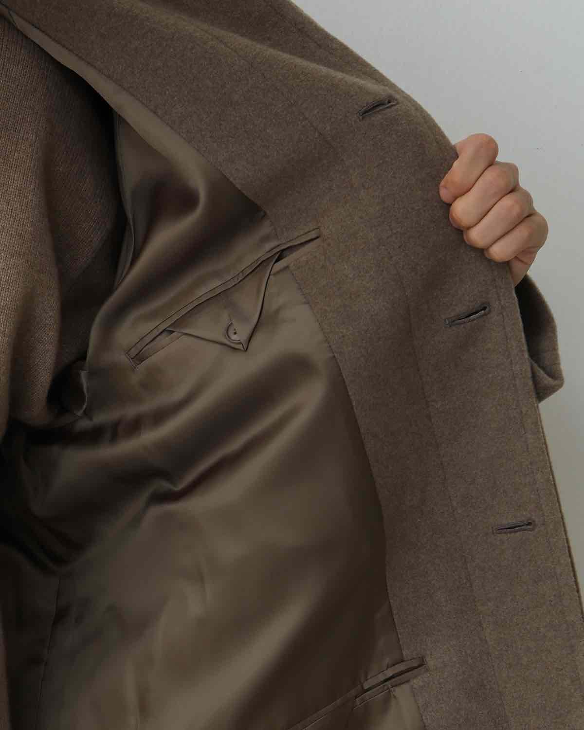 SUPER FINE WOOL MOSSER SOUTIEN COLLAR COAT