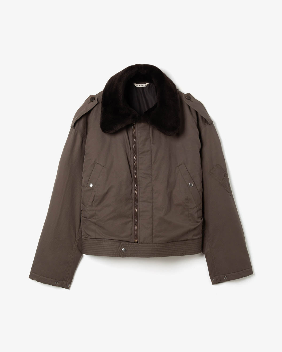 WASHED FINX COTTON GABARDINE FLIGHT BLOUSON