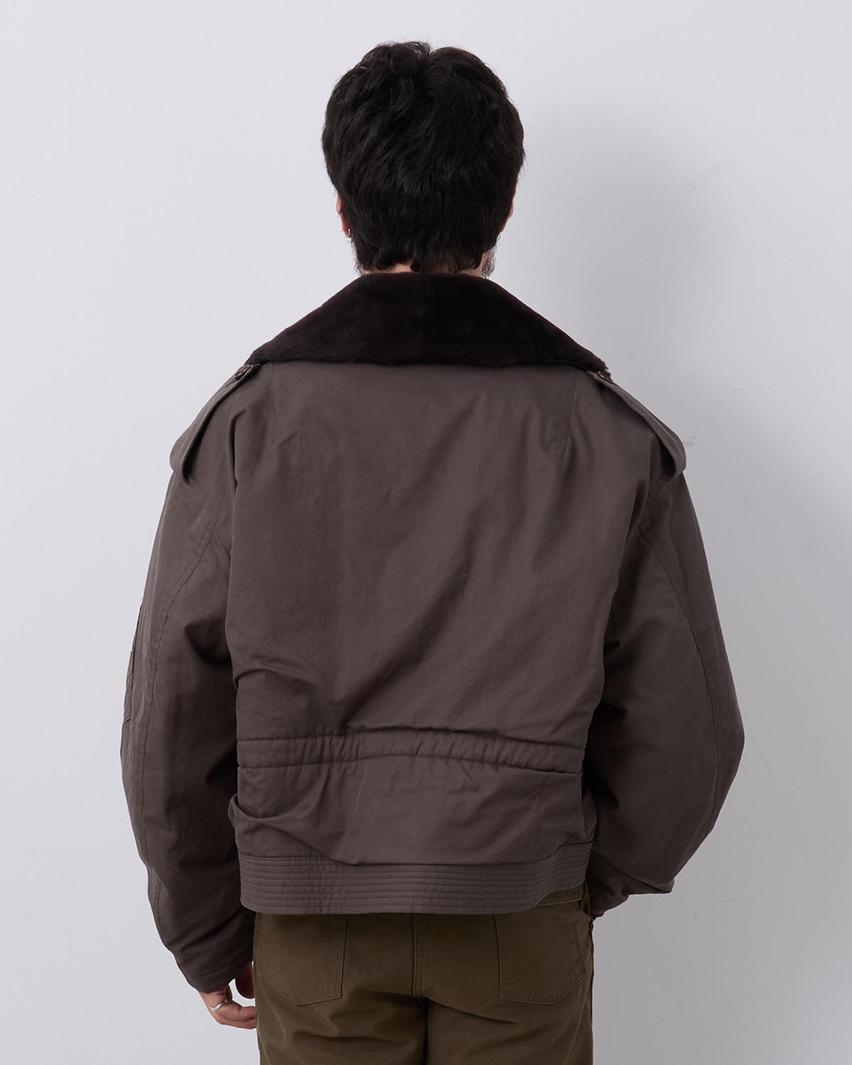 WASHED FINX COTTON GABARDINE FLIGHT BLOUSON