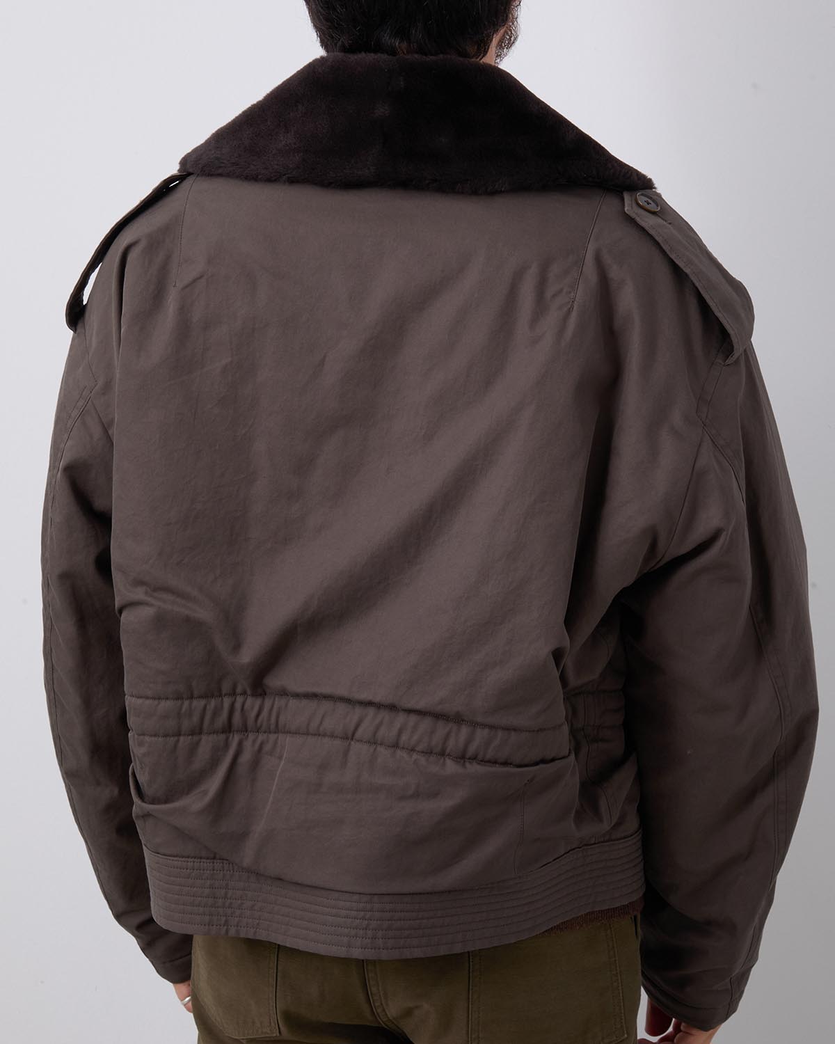 WASHED FINX COTTON GABARDINE FLIGHT BLOUSON