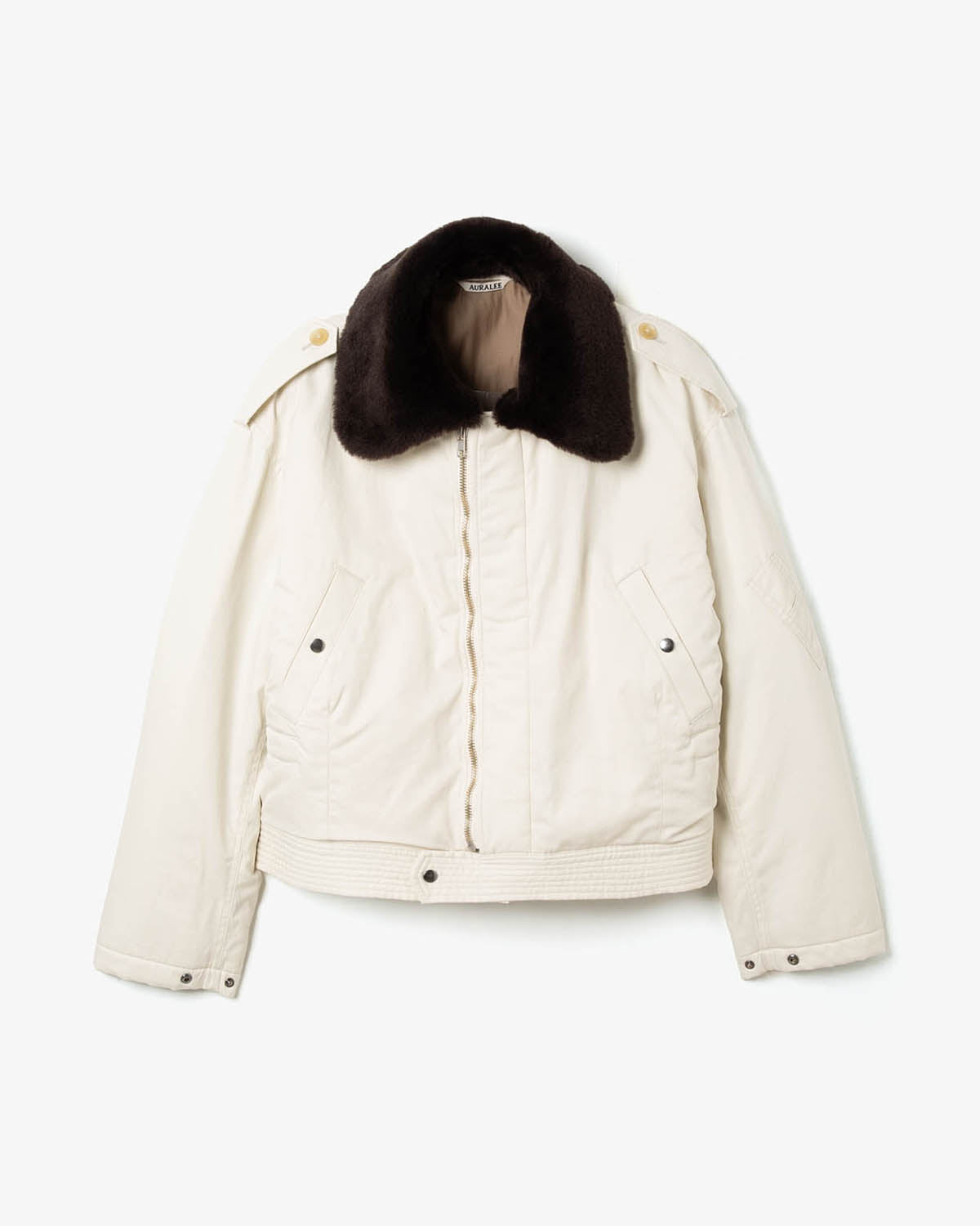 WASHED FINX COTTON GABARDINE FLIGHT BLOUSON