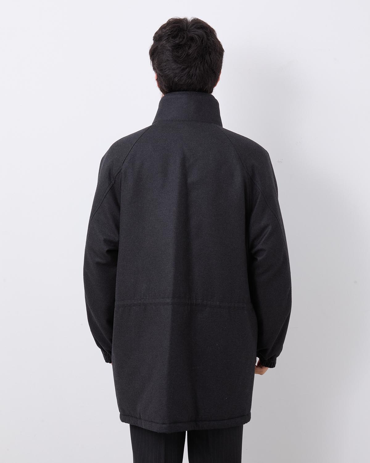 WOOL FULLING FLANNEL PADDED OVER BLOUSON