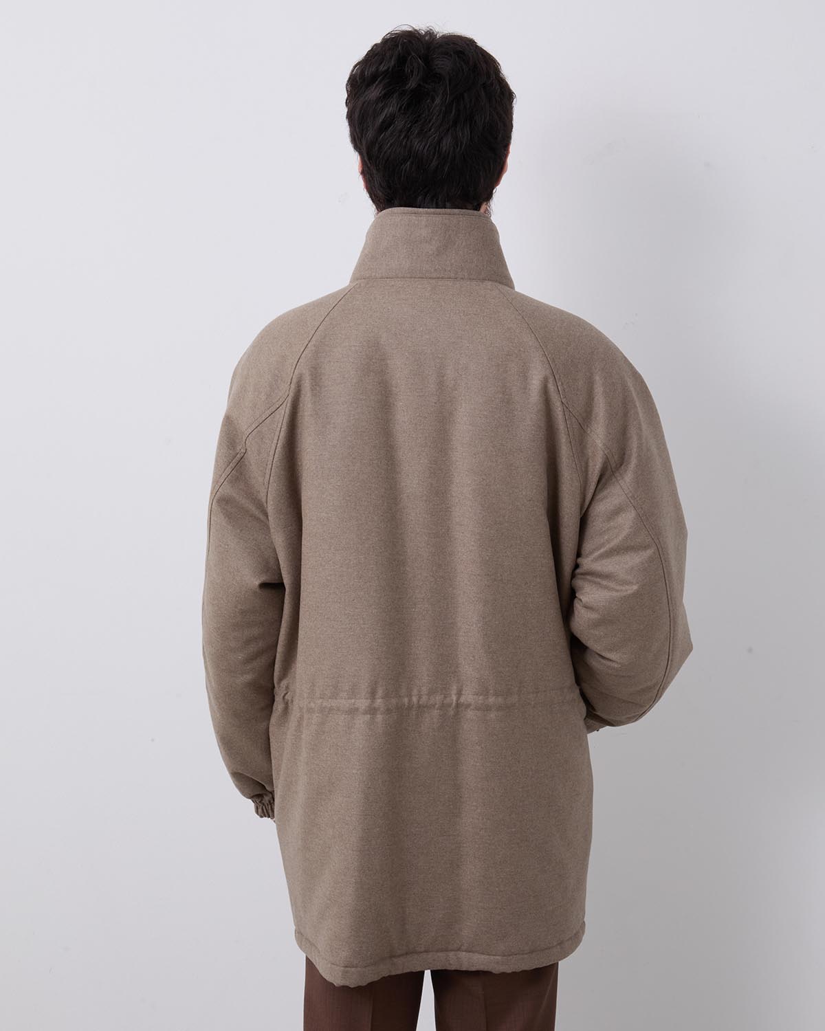 WOOL FULLING FLANNEL PADDED OVER BLOUSON