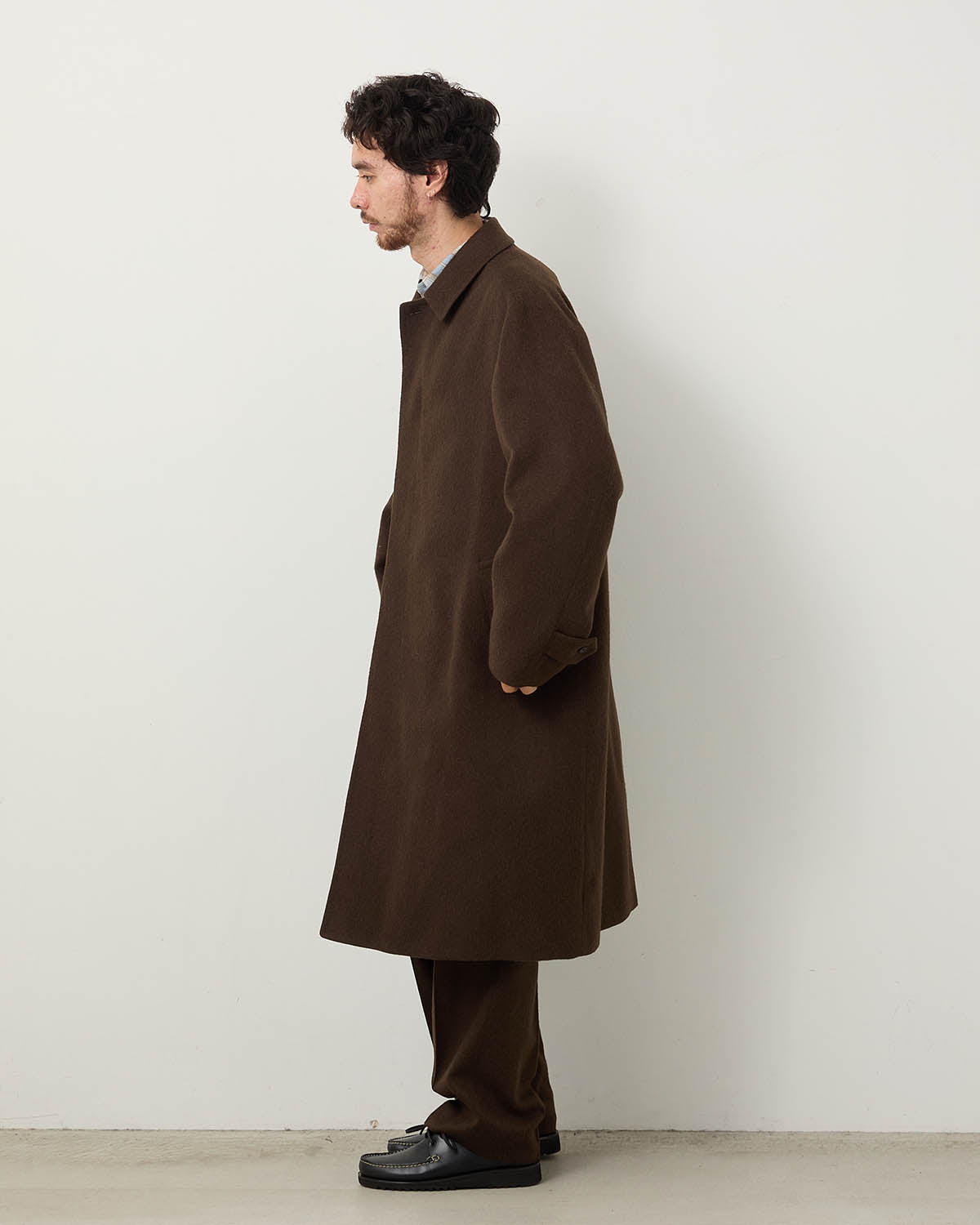 BABY CAMEL FLANNEL COAT