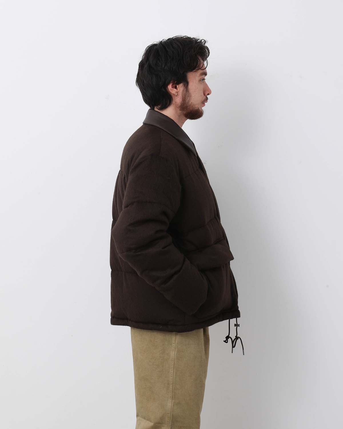 BABY CAMEL FLANNEL DOWN BLOUSON