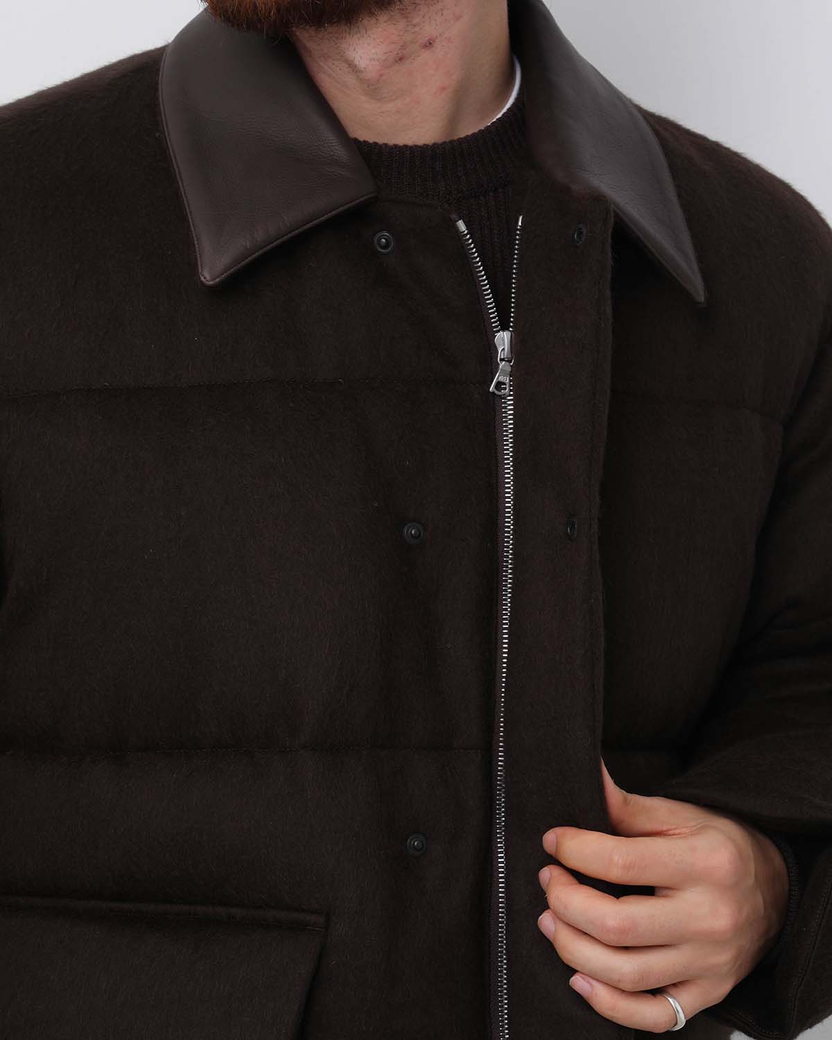 BABY CAMEL FLANNEL DOWN BLOUSON