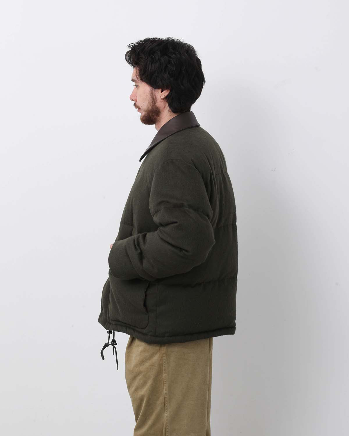BABY CAMEL FLANNEL DOWN BLOUSON