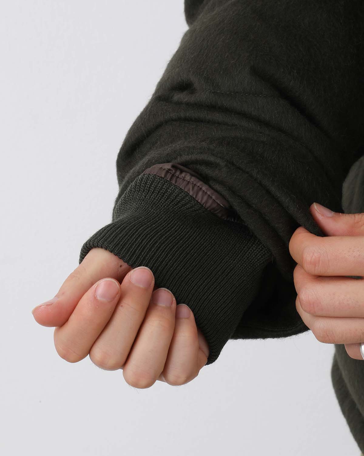 BABY CAMEL FLANNEL DOWN BLOUSON