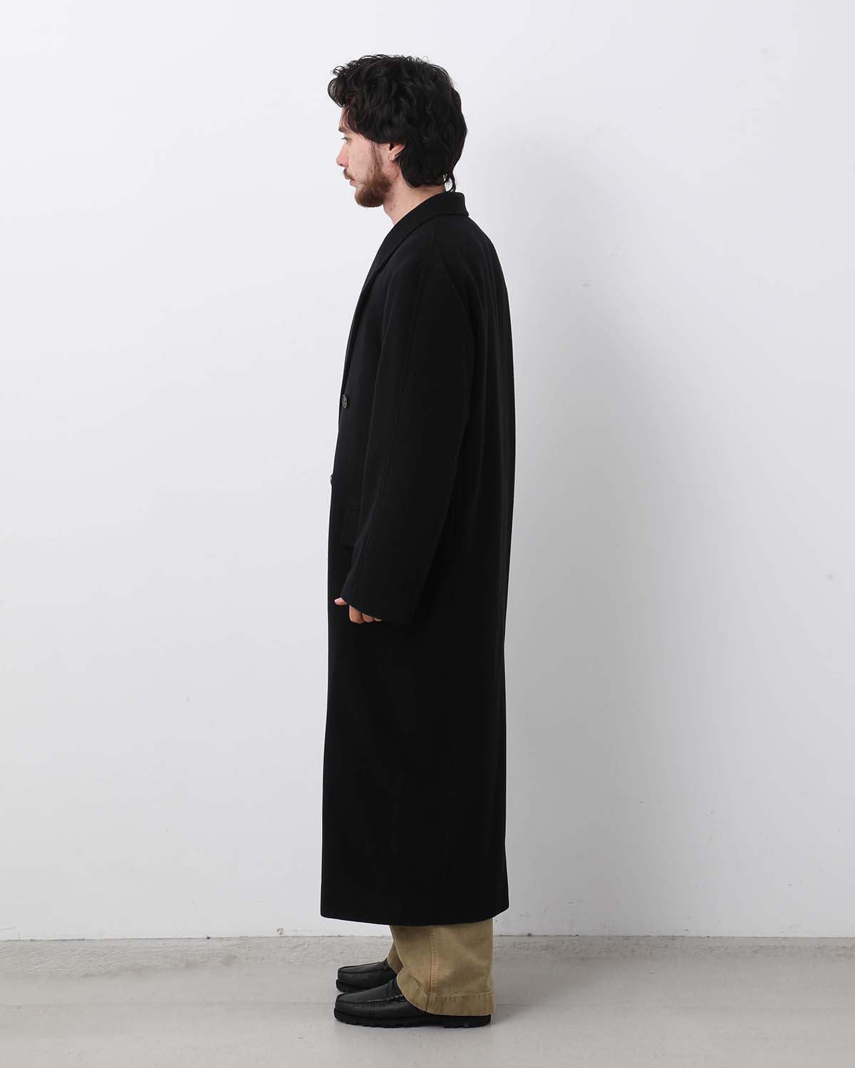 SUPER FINE WOOL MOSSER CHESTERFIELD COAT