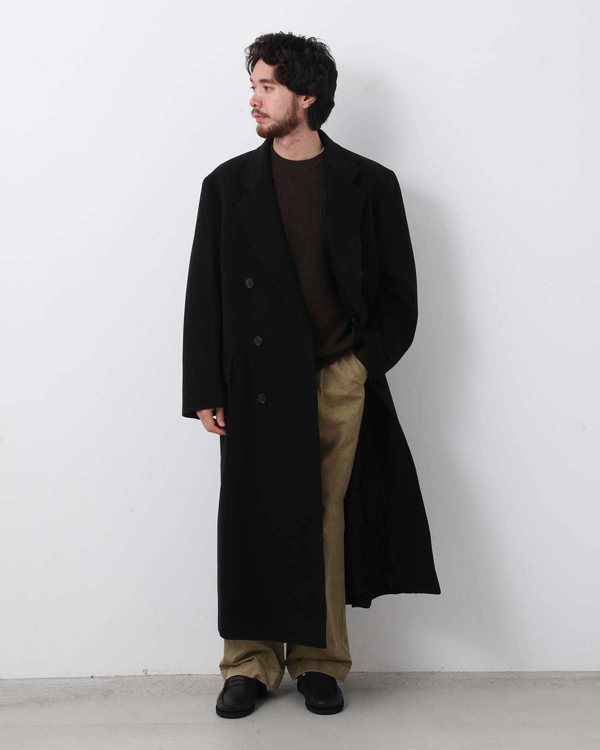 SUPER FINE WOOL MOSSER CHESTERFIELD COAT
