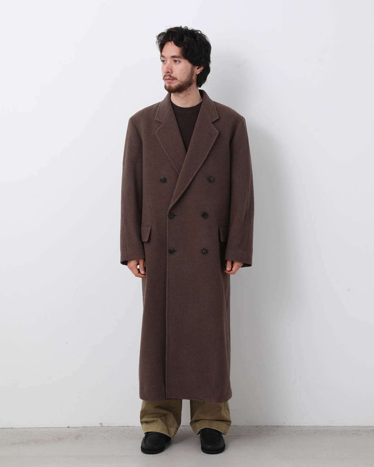 SUPER FINE WOOL MOSSER CHESTERFIELD COAT