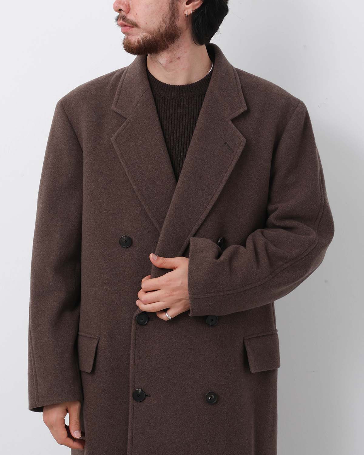 SUPER FINE WOOL MOSSER CHESTERFIELD COAT