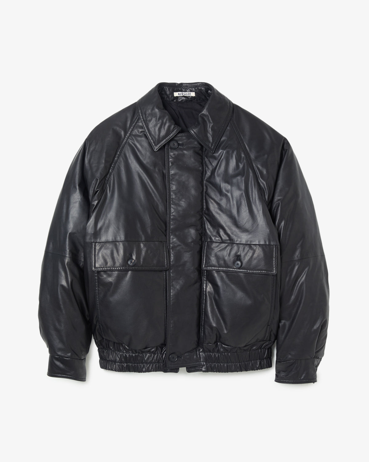 FINE CALF LEATHER DOWN BLOUSON