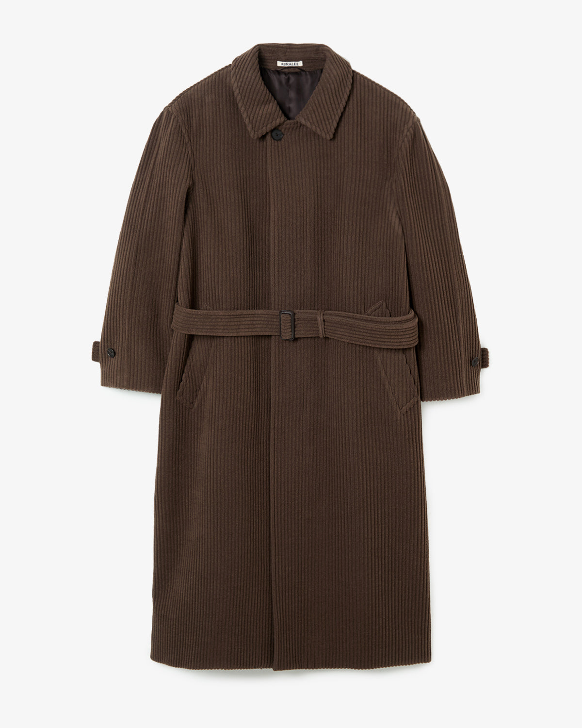 WOOL CASHMERE CORDUROY SOUTIEN COLLAR COAT