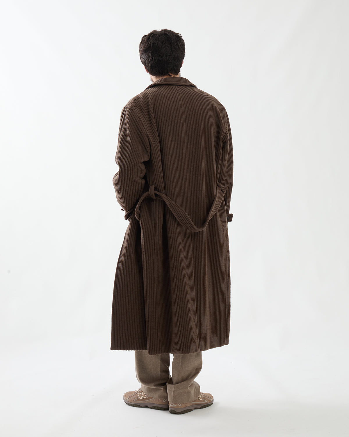 WOOL CASHMERE CORDUROY SOUTIEN COLLAR COAT