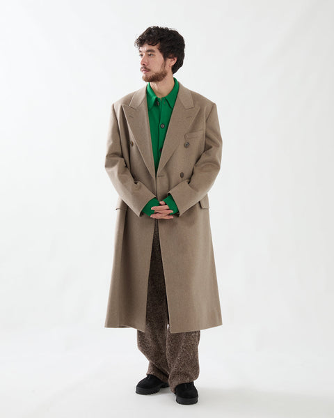 CASHMERE MOLESKIN DOUBLE-BREASTED COAT – COVERCHORD