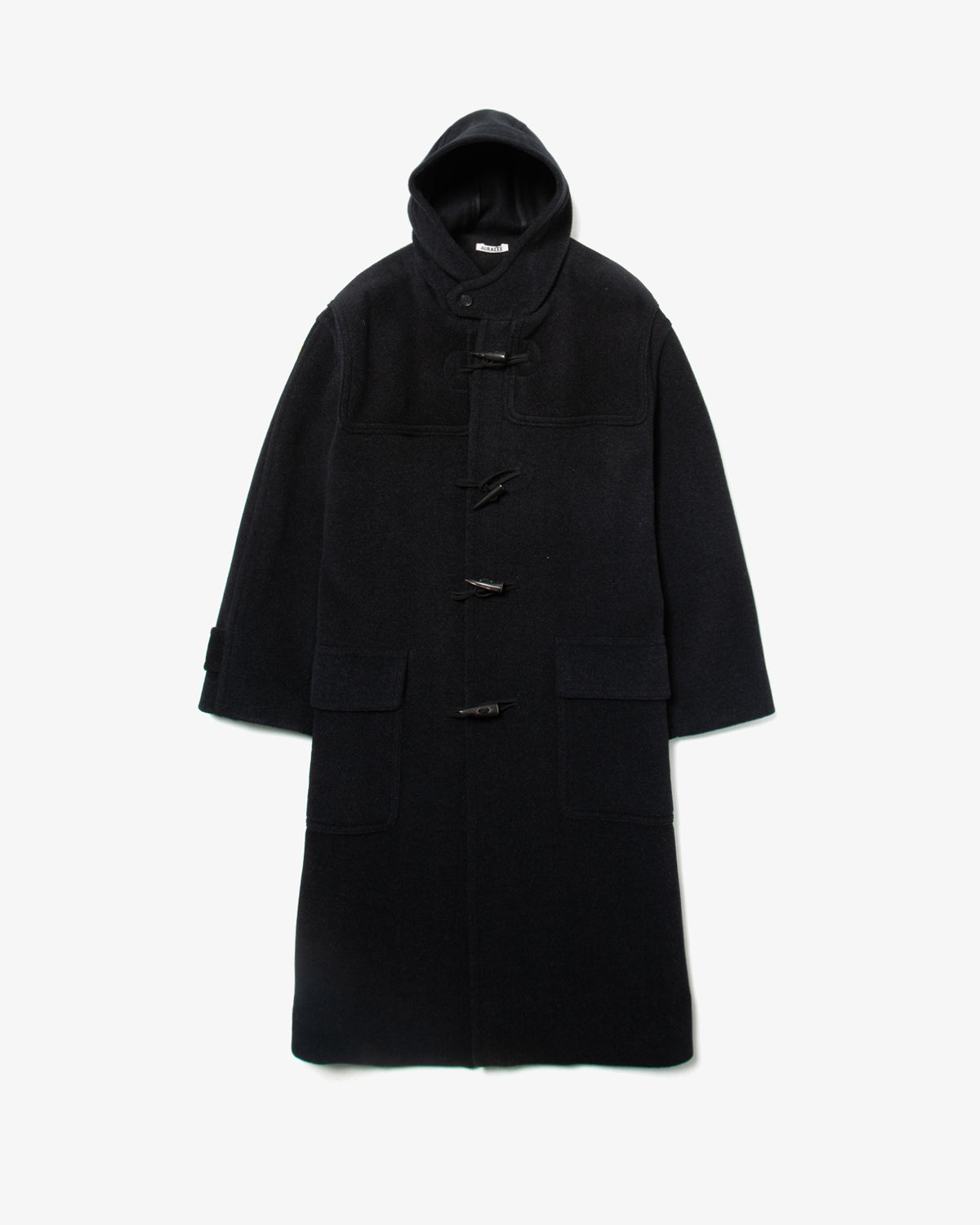WOOL HERRINGBONE DUFFLE COAT