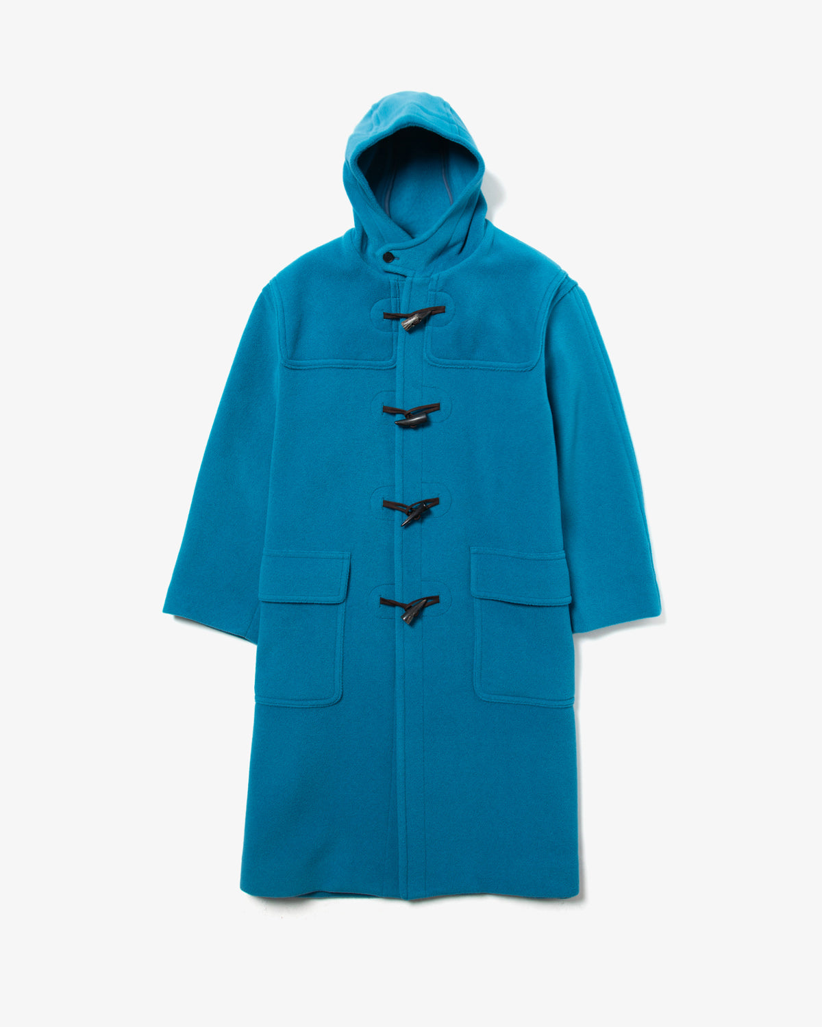 WOOL HERRINGBONE DUFFLE COAT