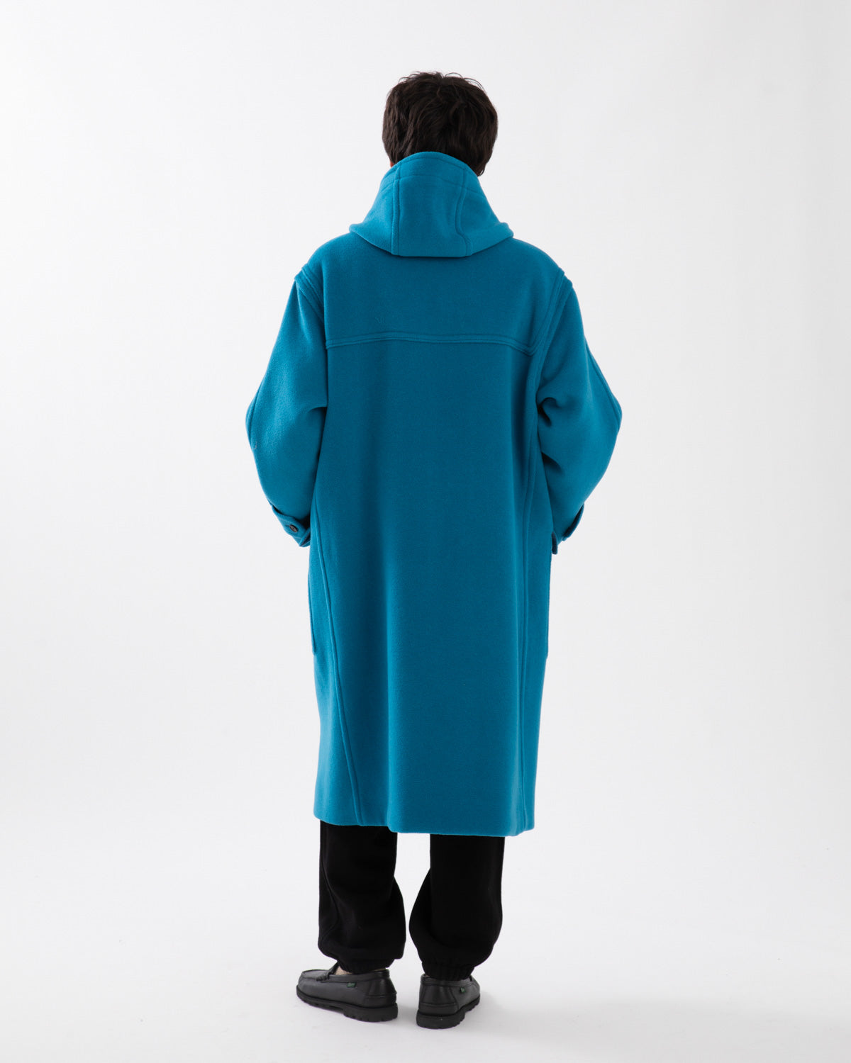 WOOL HERRINGBONE DUFFLE COAT