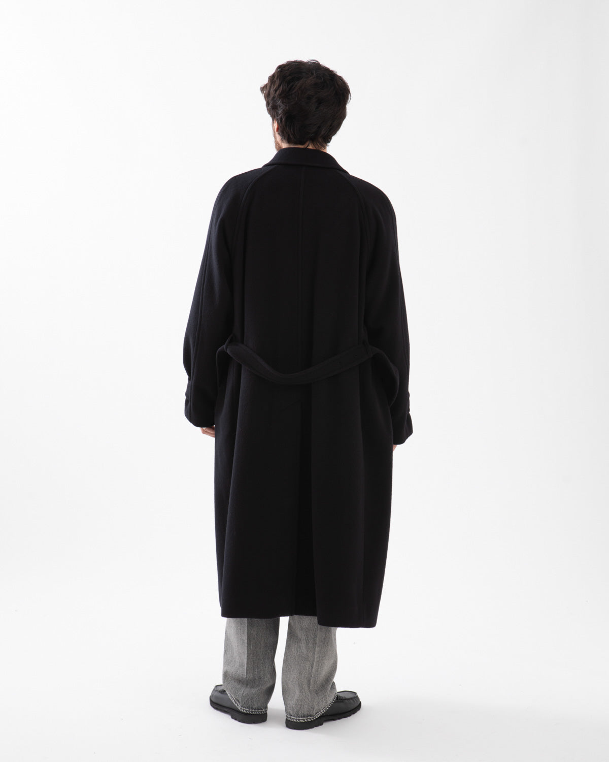 SUPER FINE WOOL MOSSER SOUTIEN COLLAR COAT