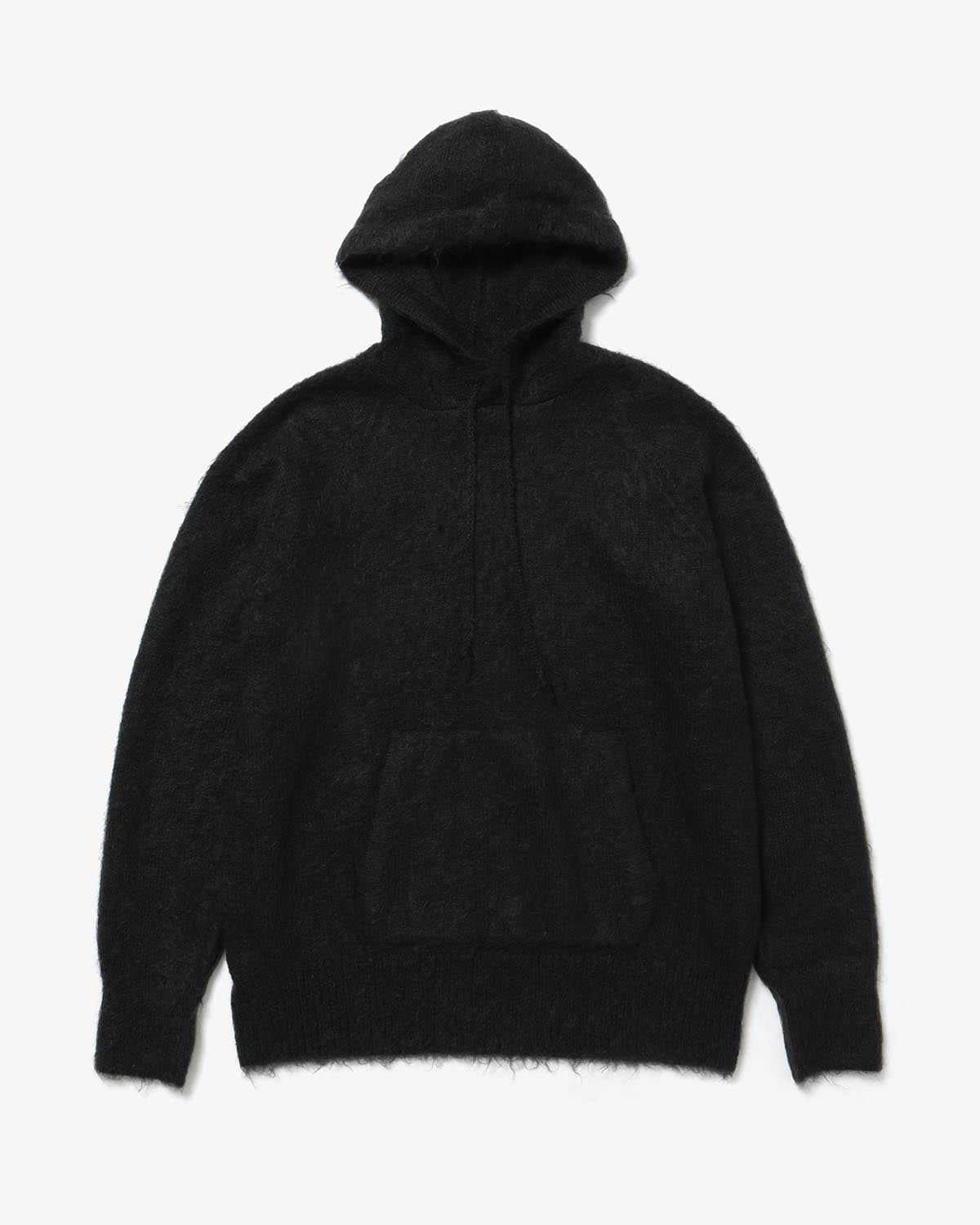 BRUSHED SUPER KID MOHAIR KNIT P/O PARKA