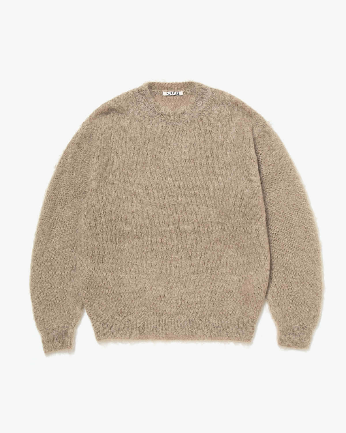 BRUSHED SUPER KID MOHAIR KNIT P/O