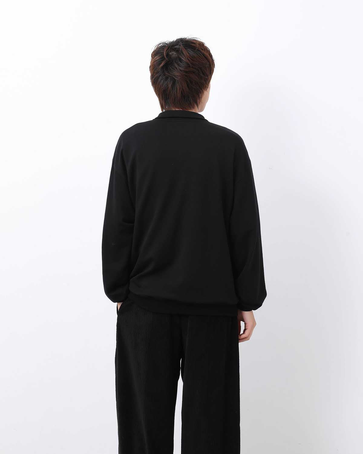 LIGHT WOOL SWEAT HALF ZIP P/O