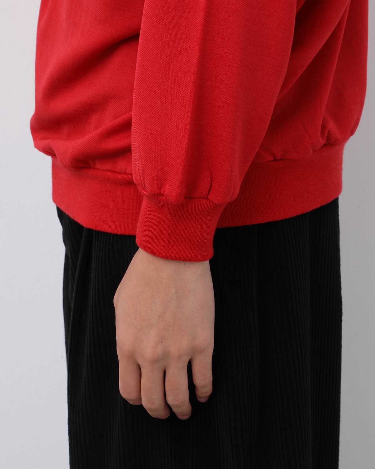 LIGHT WOOL SWEAT HALF ZIP P/O