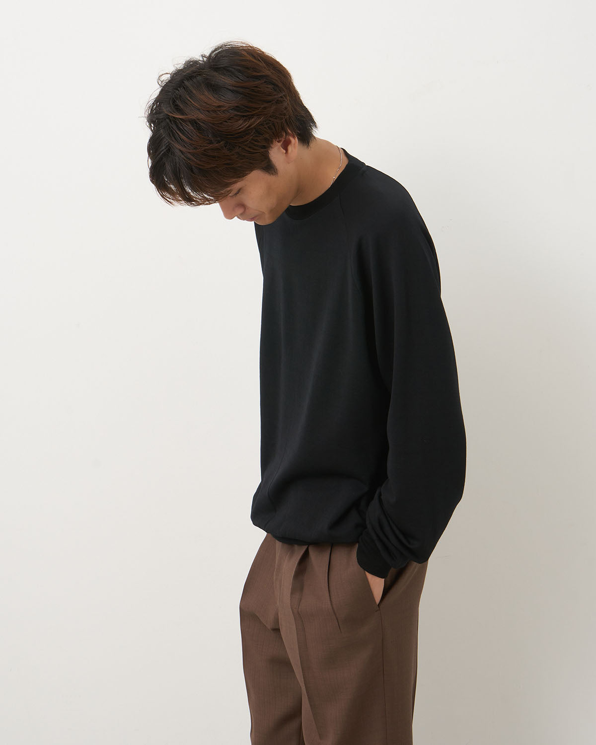 LIGHT WOOL SWEAT P/O