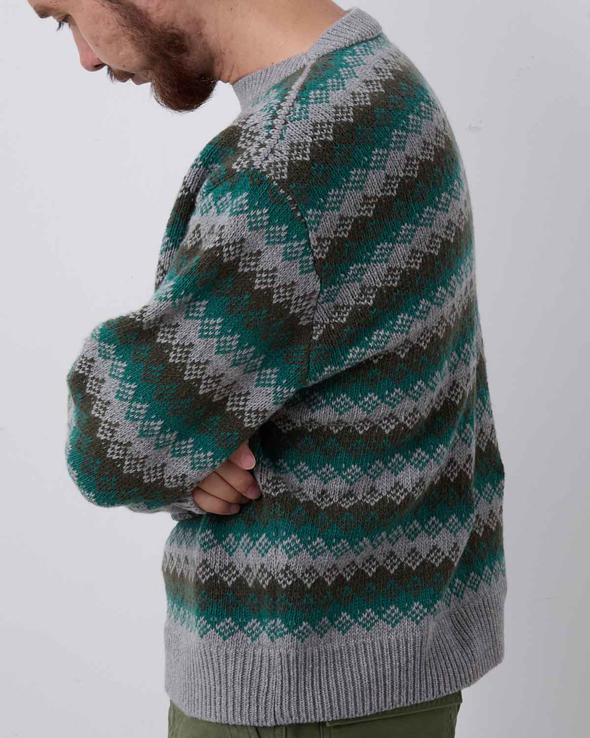CASHMERE JACQUARD KNIT P/O