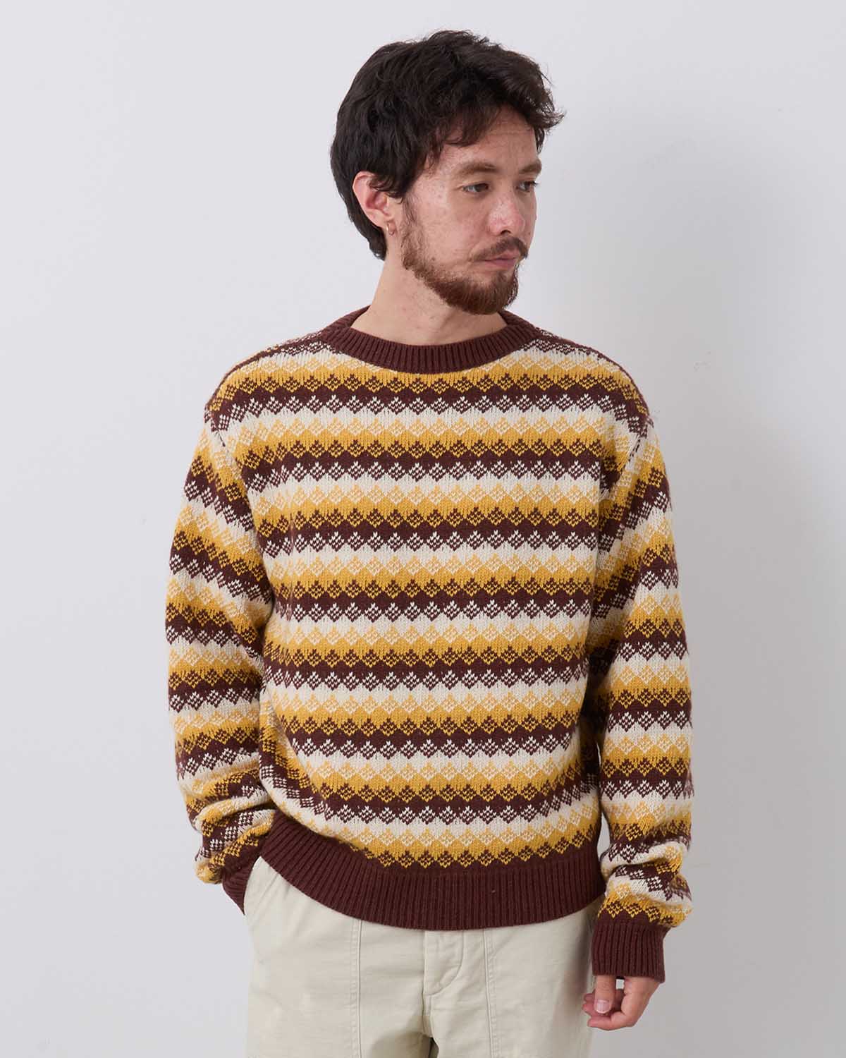 CASHMERE JACQUARD KNIT P/O