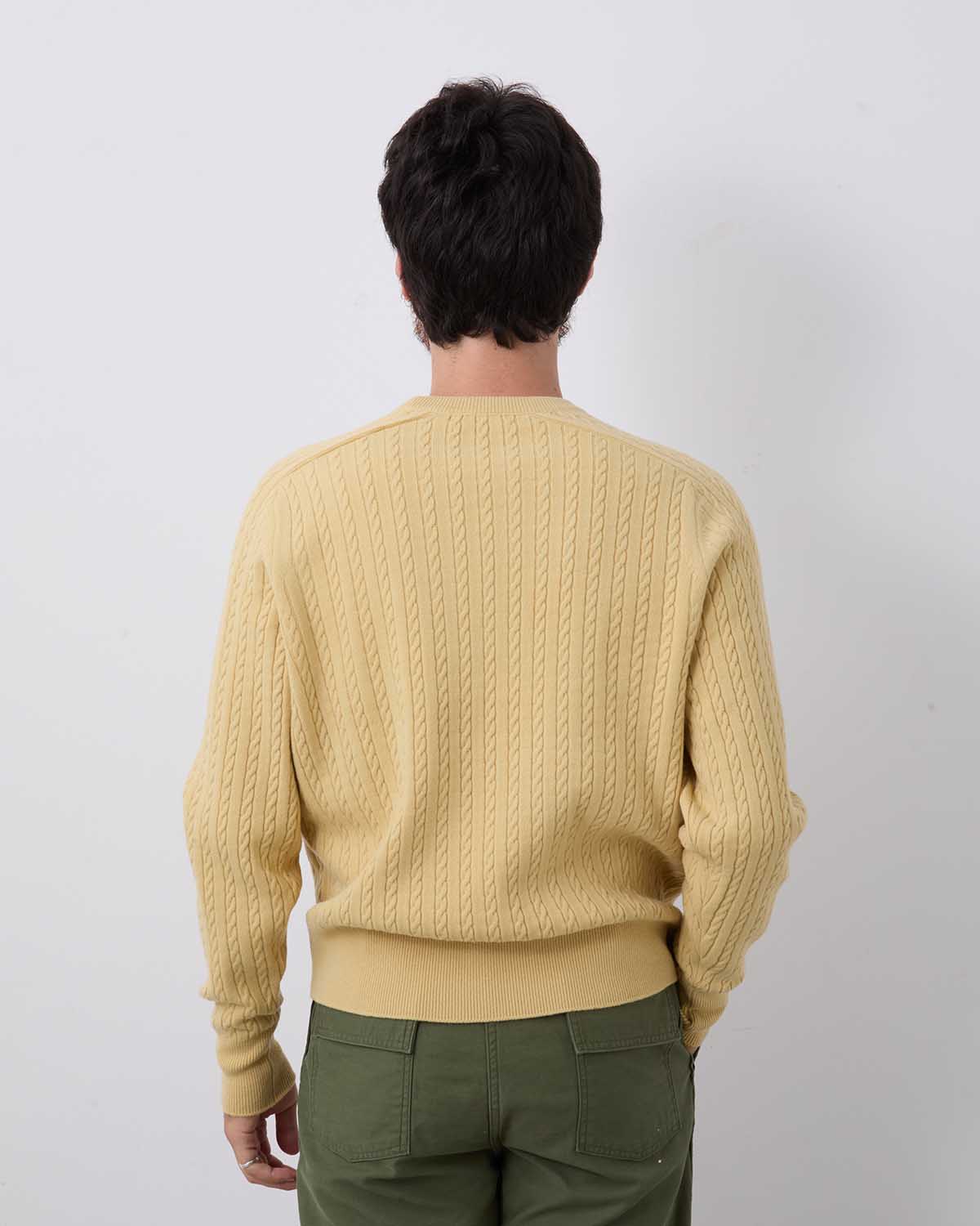 SUPER FINE WOOL ARAN KNIT P/O