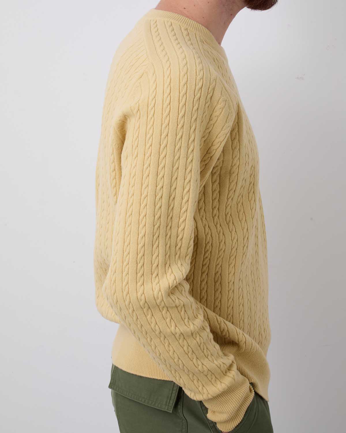 SUPER FINE WOOL ARAN KNIT P/O