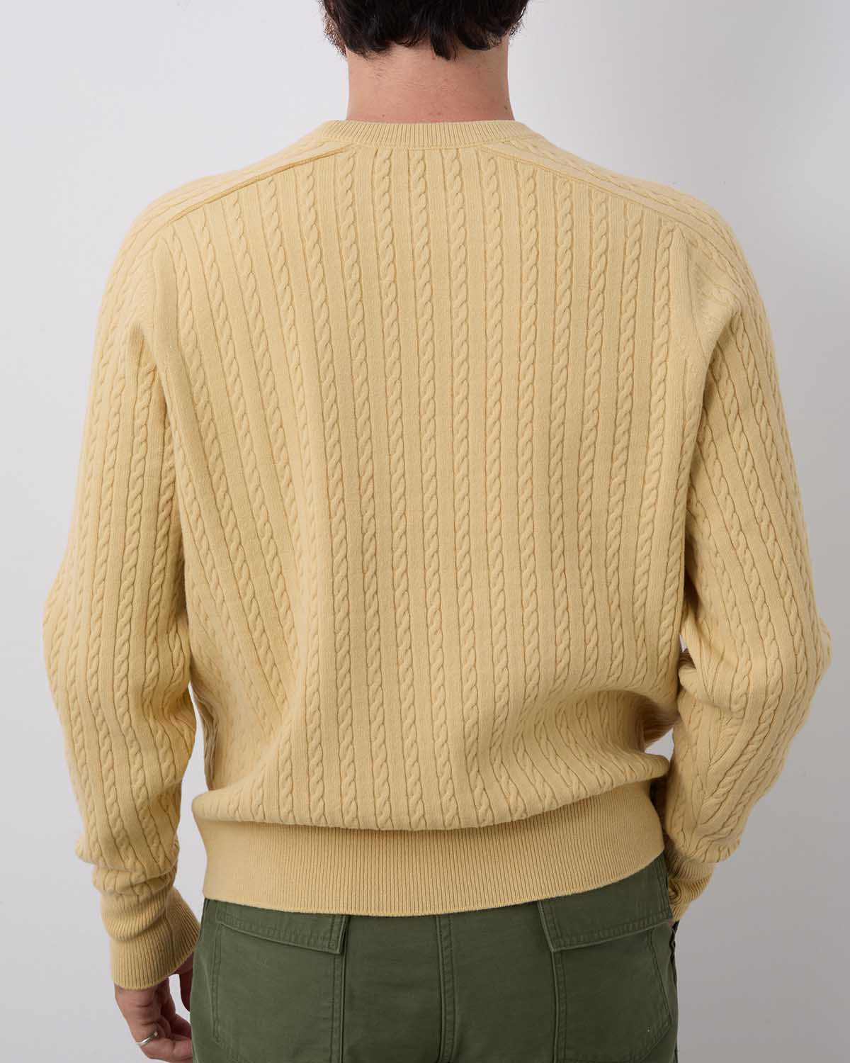 SUPER FINE WOOL ARAN KNIT P/O