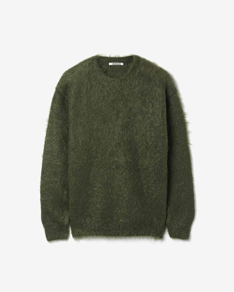 トップス AURALEE BRUSHED SUPER KID MOHAIR KNITP/O BRUSHED SUPER KID MOHAIR KNIT P/O - AURALEE Official Website