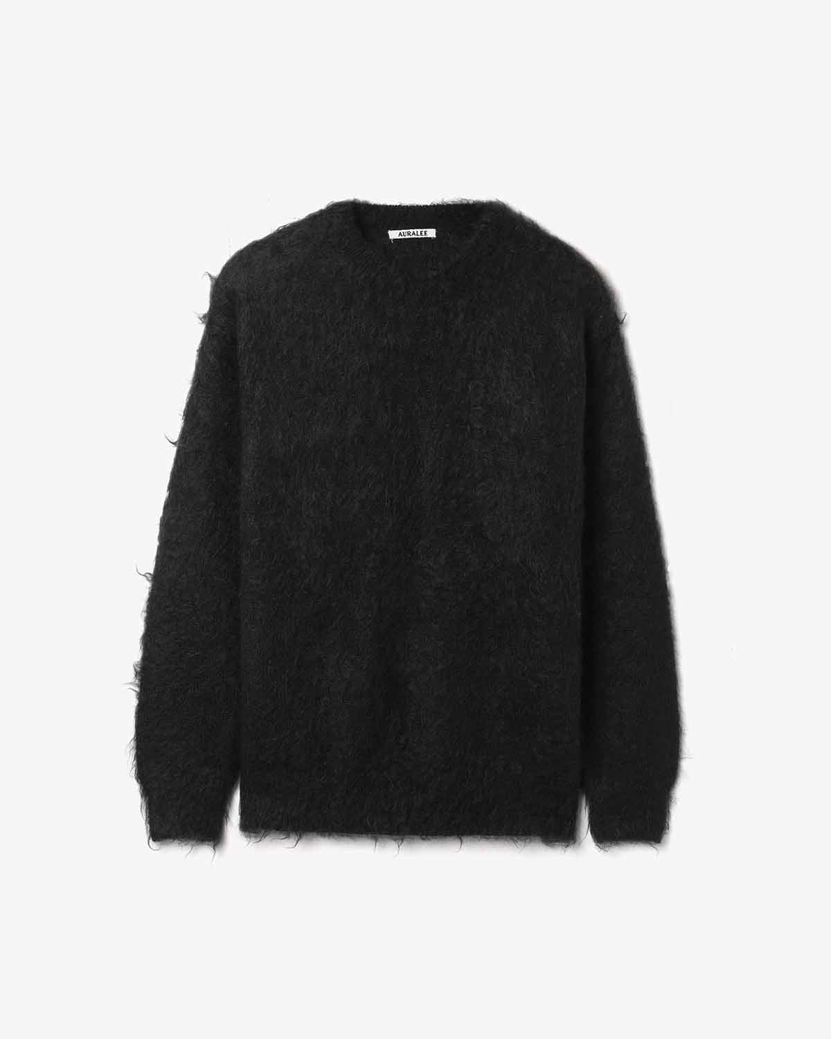BRUSHED SUPER KID MOHAIR KNIT P/O
