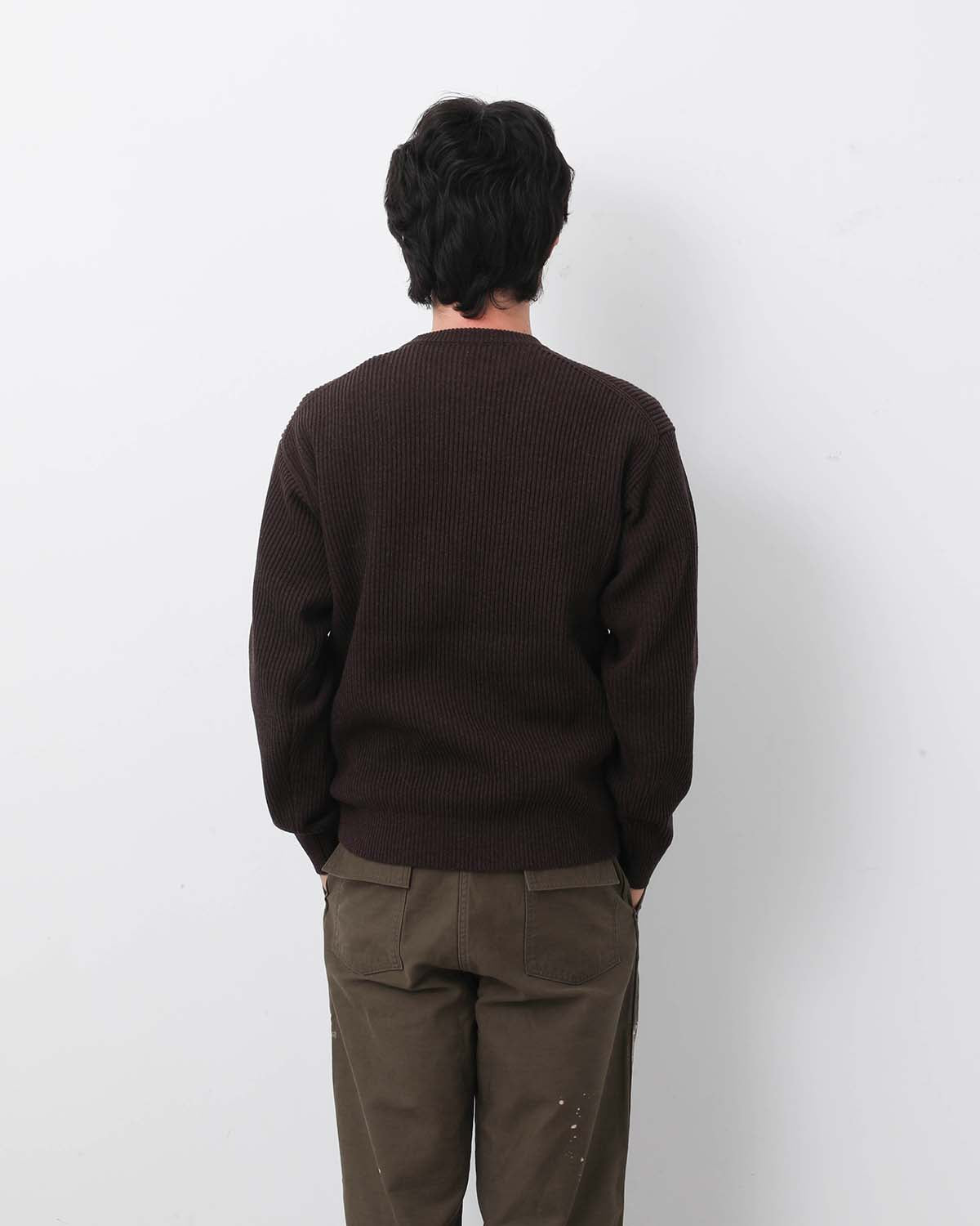 SUPER FINE WOOL RIB KNIT P/O