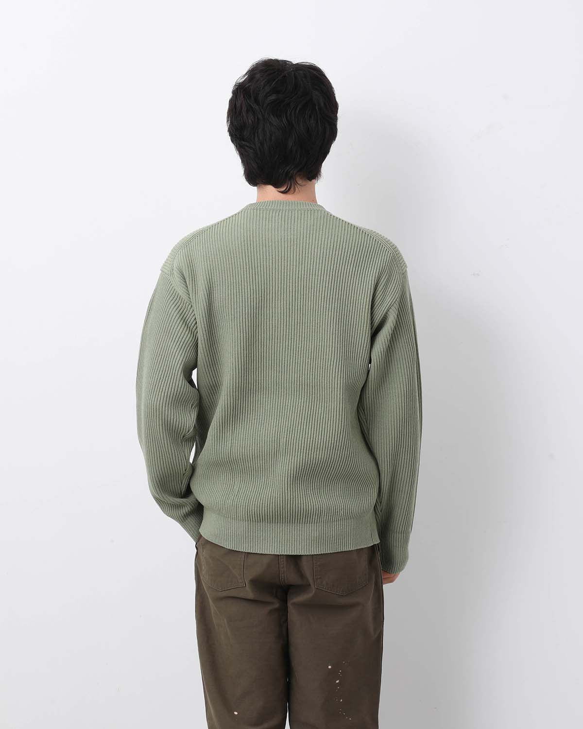 SUPER FINE WOOL RIB KNIT P/O