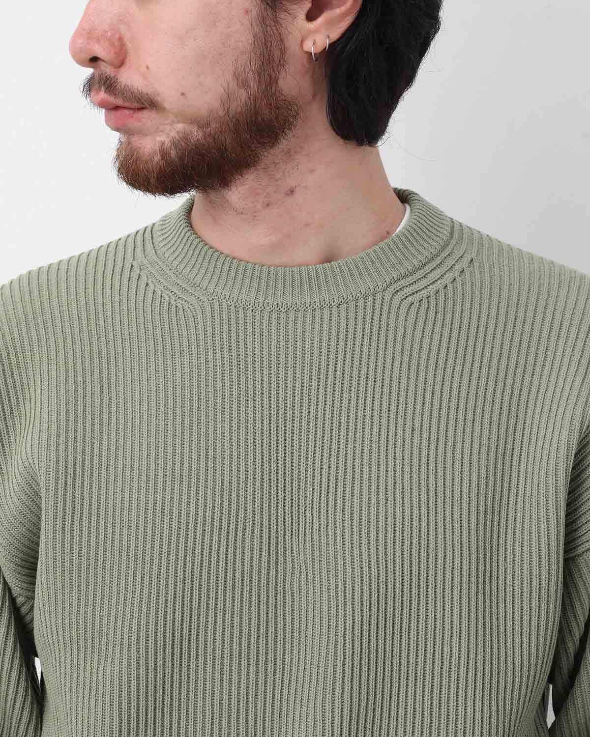 SUPER FINE WOOL RIB KNIT P/O