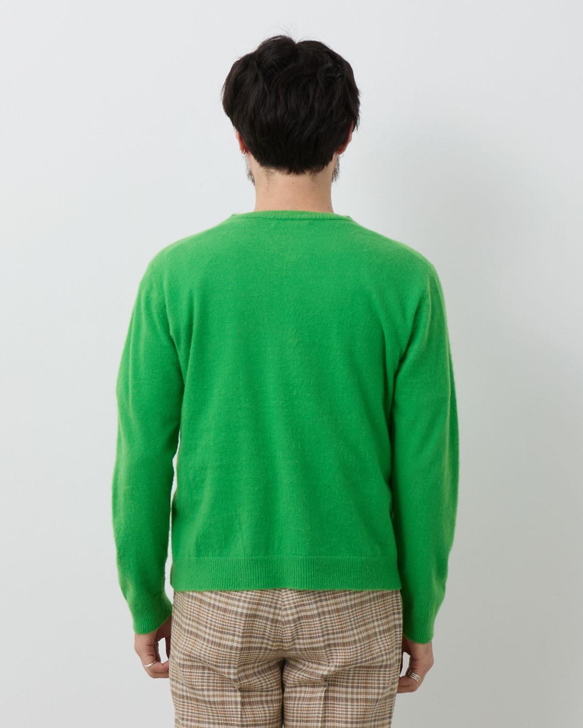 BRUSHED CASHMERE COTTON KNIT P/O