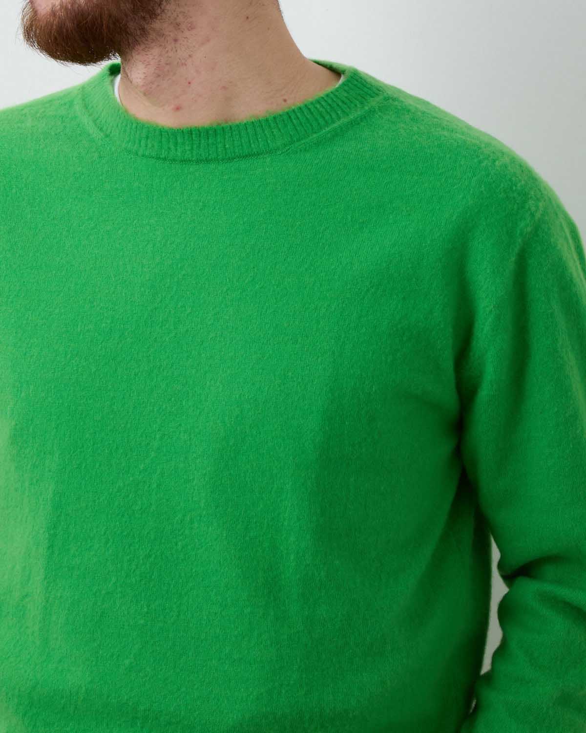 BRUSHED CASHMERE COTTON KNIT P/O