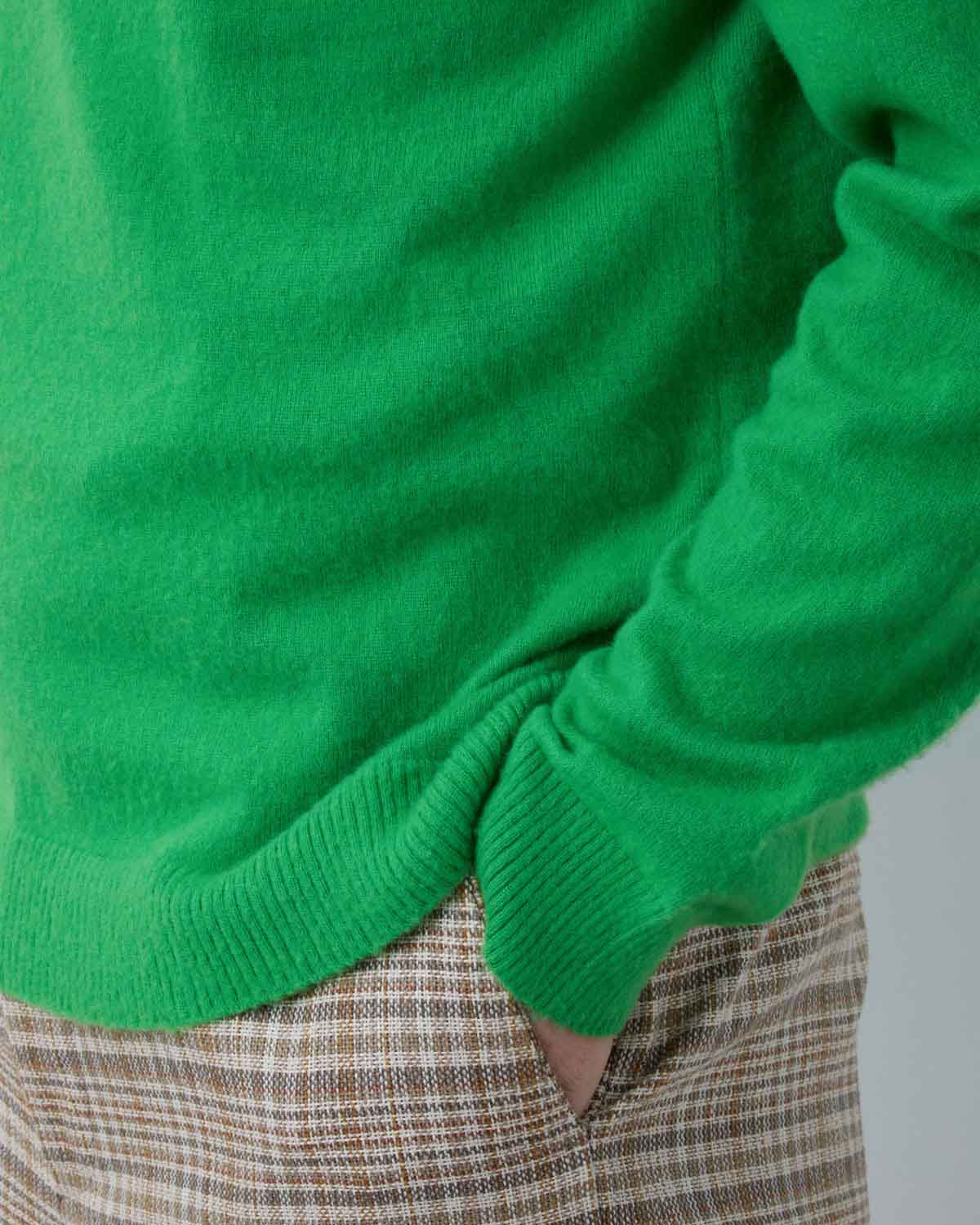 BRUSHED CASHMERE COTTON KNIT P/O